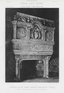 Open haard: Chateau De St Ouen, Chemaze, Mayenne, Frankrijk door American Photographer (after)