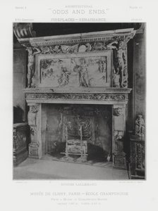 Open haard: Musee De Cluny, Parijs, Ecole Champenoise door American Photographer (after)
