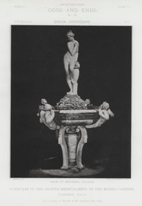 Fontein in de Grot Buontalenti, in de Boboli-tuin, Florence, Italië door American Photographer (after)