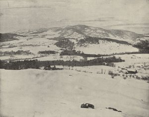 Groene Bergen van Vermont (zwart-wit foto)