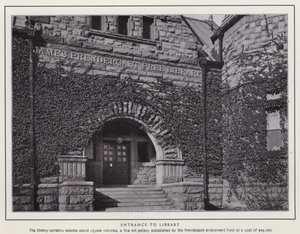 Jamestown, NY: Ingang van de Bibliotheek door American Photographer (after)