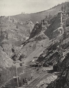 Mijnen in Eagle River Canyon, Colorado door American Photographer (after)