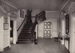 Mount Vernon: Interieur van het herenhuis, centrale hal door American Photographer (after)