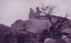Navajo Kerk, nabij Fort Wingate door American Photographer (after)