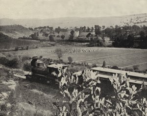 Bij Tula, Mexico (zwart-wit foto)