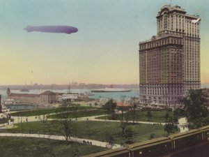New York: Pier No 1, North River; Battery Park en Whitehall Building door American Photographer (after)