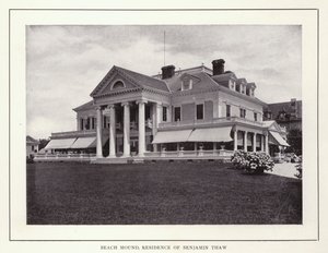 Newport, Rhode Island: Beach Mound, Residentie van Benjamin Thaw door American Photographer (after)