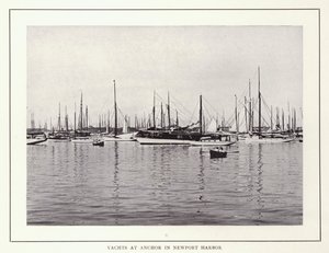 Newport, Rhode Island: Jachten voor Anker in Newport Haven door American Photographer (after)