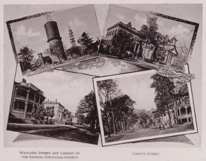 Oude Zeemanskapel; Reservoir; Eerste Afrikaanse Baptistenkerk; Hardee Residence; Eerste Witte Baptistenkerk; Whitaker Street en Bibliotheek van de Georgia Historical Society; Liberty Street door American Photographer (after)