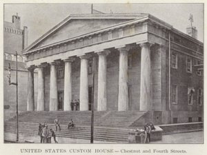 Philadelphia: United States Custom House, Chestnut en Fourth Streets
