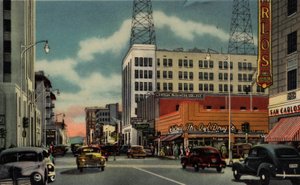 Phoenix, Arizona: Central Avenue, Kijkend naar het Zuiden vanaf Monroe door American Photographer (after)