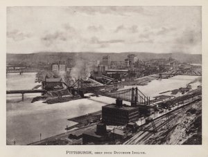 Pittsburgh: Pittsburgh, gezien vanaf Duquesne Incline door American Photographer (after)