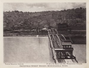Pittsburgh: Smithfield Street Bridge, Monongahela River door American Photographer (after)