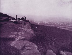 Uitzicht vanaf de top van de Witte Bergen, New Hampshire