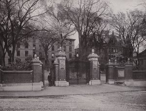 Providence, Rhode Island: Van Wickle Gate, Brown University door American Photographer (after)