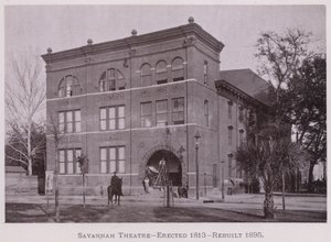 Savannah Theater, opgericht 1813, herbouwd 1895 (zw/w foto)