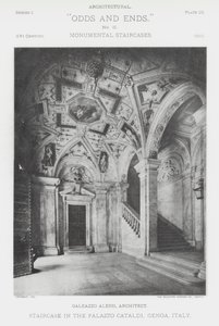 Trap in het Palazzo Cataldi, Genua, Italië door American Photographer (after)