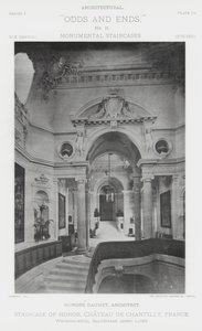 Trap van Eer, Chateau De Chantilly, Frankrijk door American Photographer (after)