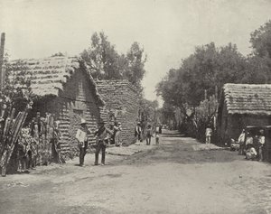 Straatscène in Santa Anita, Mexico door American Photographer (after)