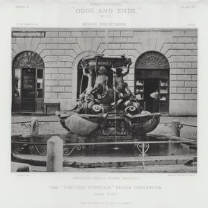 De "Schildpadfontein," Piazza Tortaruga, Rome, Italië