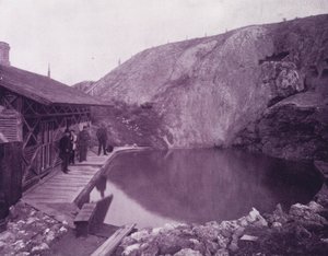 Het zwembad bij Banff Hot Springs, Brits-Amerika door American Photographer (after)