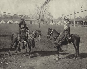 Arabische Sperenmannen van de Wild East Show door American Photographer