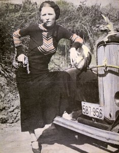 Bonnie Parker poseert 