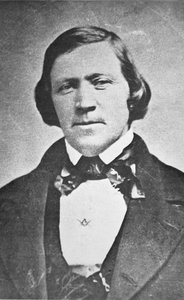 Brigham Young (1801-77) Tweede president van de Mormoonse Kerk, 43 jaar oud
