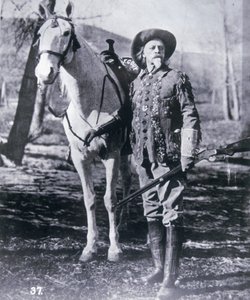 Buffalo Bill Cody in zijn latere jaren (zw/w foto) door American Photographer