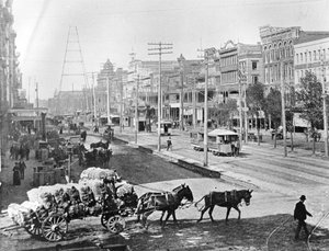 Canal Street, New Orleans, Louisiana, ca. 1890 door American Photographer