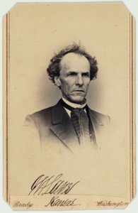 Carte de Visite, James Henry Lane (zwart-wit foto)