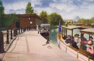 Chicago: Jackson Park Boat House en Excursiestoomboot (kleurenfoto)