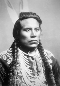 Curley, van de Crow-stam, een van Custer