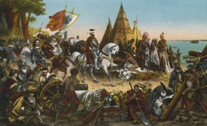 De ontdekking van de Mississippi door De Soto, mei 1541 (kleurenfoto) door American Photographer
