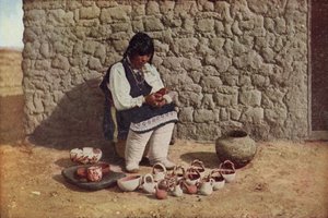 Potten Decoreren, Pueblo van Isleta, New Mexico