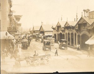 Delaware Avenue, noordwaarts vanaf Market Street