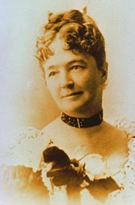 Elizabeth Bacon Custer (1842-1933) vrouw van Generaal George A. Custer (1839-76)