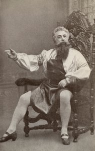 Emil Fischer, als Hans Sachs, in "Die Meistersinger Von Nurnburg" (z/w foto) door American Photographer