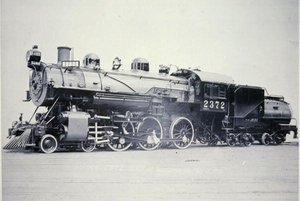 Locomotief 2372 klasse T-32 van de Southern Pacific Railroad door American Photographer