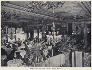 Beroemde eetkamer van het Hotel Savoy