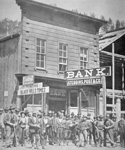 Goudzoekers in Deadwood City, South Dakota, c.1877 door American Photographer