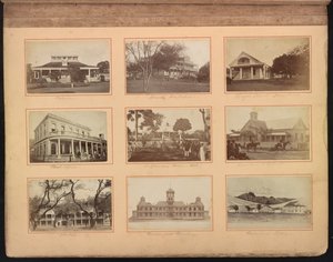 Hawaii album, p. 12, scholen en andere gebouwen, inclusief het Queen