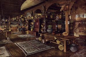 Interieur Indiaans Gebouw, Albuquerque, New Mexico door American Photographer