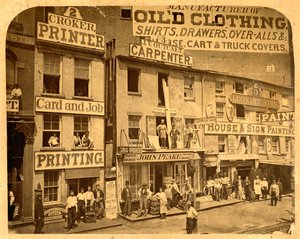 Lower Hudson Street, N.Y.C., 1865 door American Photographer