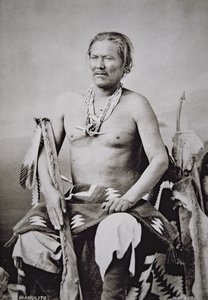 Manuelito (1818-93) hoofdleider van de Navajo Nation 1870-84 door American Photographer