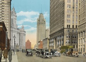 Michigan Boulevard, kijkend naar het noorden