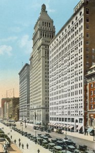 Michigan Boulevard kijkend naar het zuiden