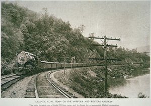 Norfolk & Western Railway, ca. 1925 (zw/w foto)