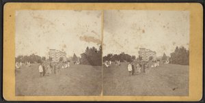 Noordelijke voorzijde en gazon, Oneida Community, New York State, ca. 1870 door American Photographer
