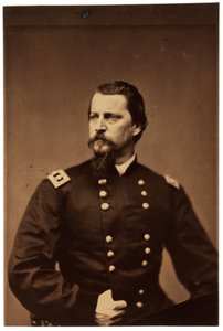 Fotografisch portret van Winfield Scott Hancock, ca. 1860 door American Photographer